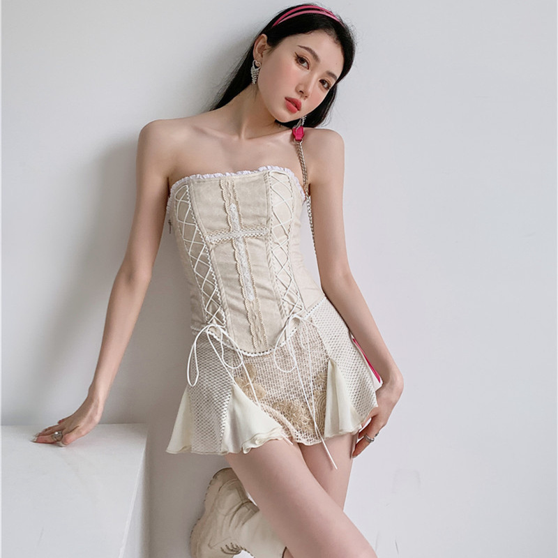 Leather Tube Top Corset