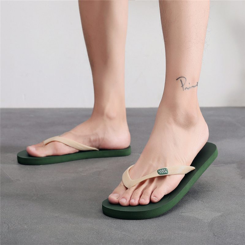 Non-slip Men's Trendy Rubber Beach Flip-Flop - Image 9