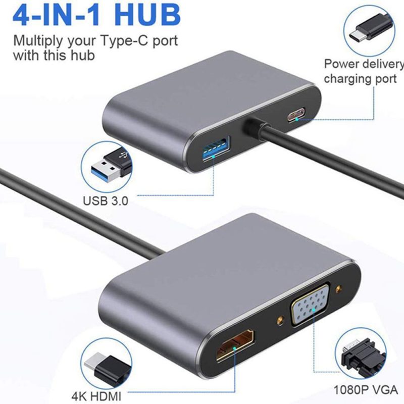 USB Type C Multi Adapter Hub Dock - Image 5