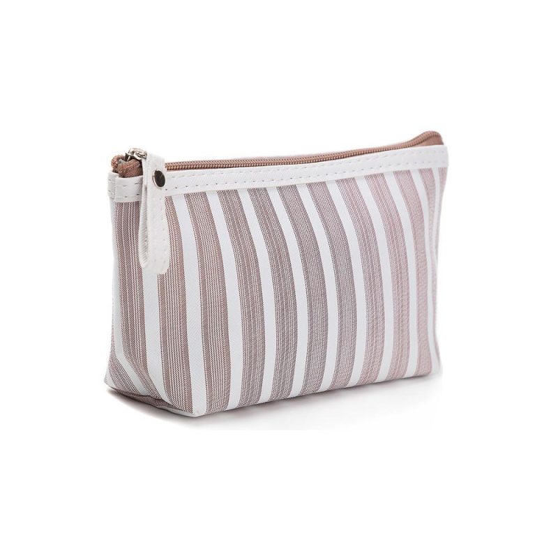 Striped Printed Canvas Travel Toiletry Organizer - Image 6