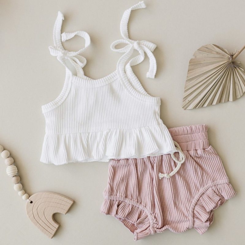 Baby Stripe Stretch Vest Shorts
