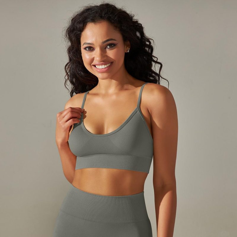 Quick-drying Seamless Knitted Yoga Vest Camisole - Image 3