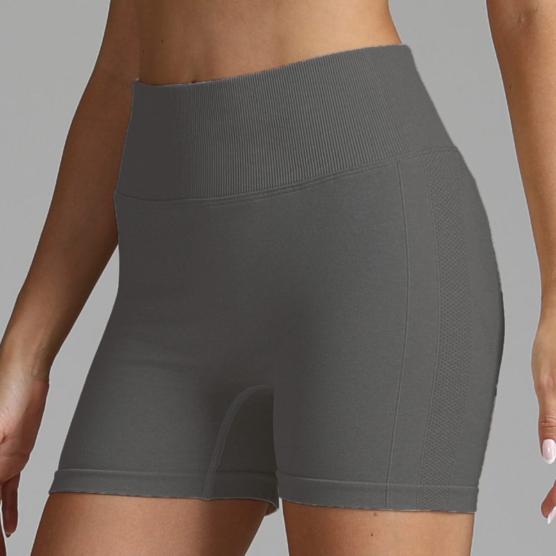 Seamless Hip-Lifting Solid Color Fitness Pants - Image 7