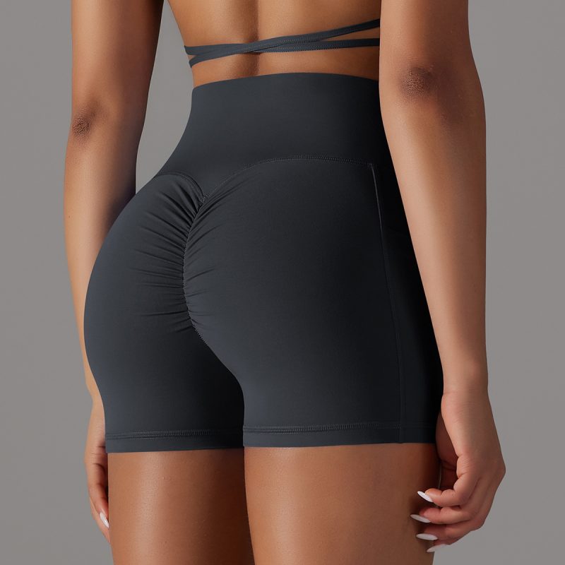 Sports Yoga Short Pants With Phone Area - Image 4