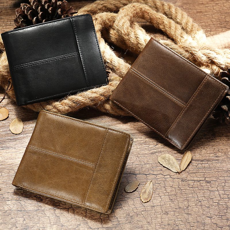 Men's Genuine Leather Mini Wallet