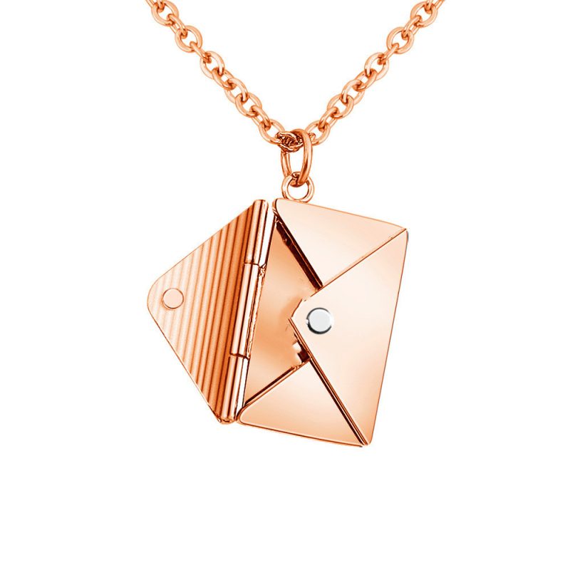 Women Lover Letter Envelop Necklace - Image 10