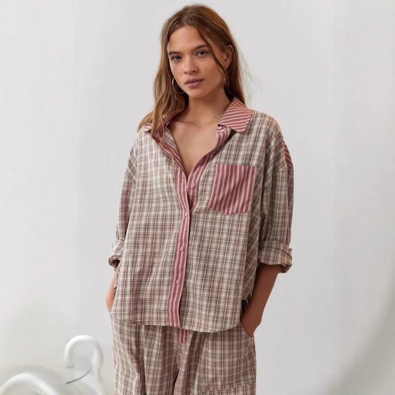 Plaid Shirt Gown - Image 4