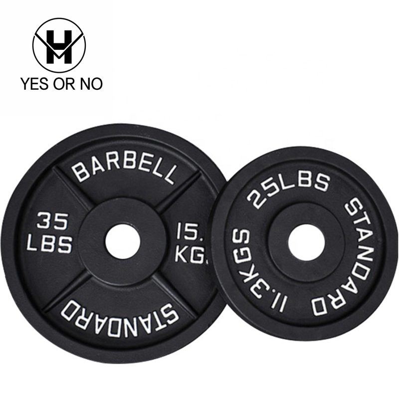 Three-hole Cast Iron Barbell Weightlifting Dumbbell - Image 2