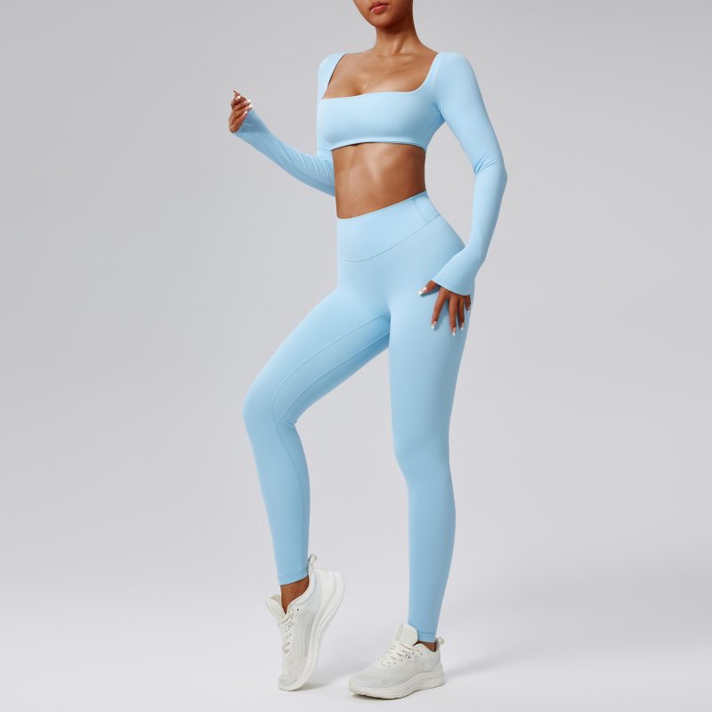High-Waist Running Sports Clothing Set - Image 8