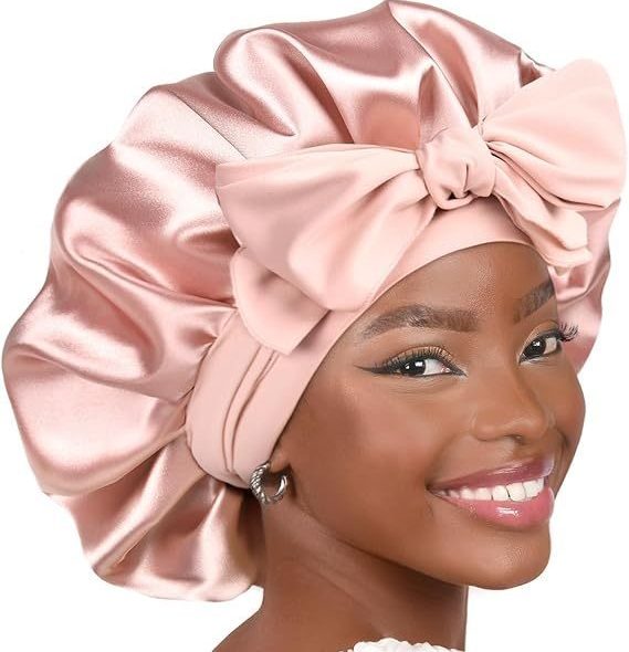 Double Layer Satin Silk Bonnet