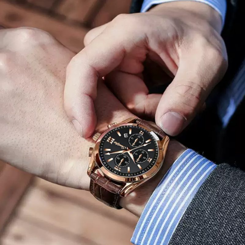 Business Casual Leather Belt Watch