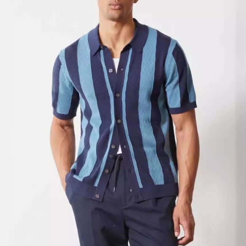 Hollow Breathable Polo Shirt