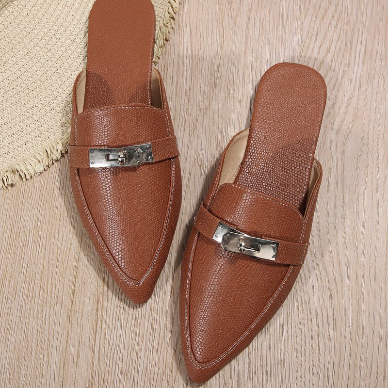 Low Heel Leisure Semi-slippers - Image 5