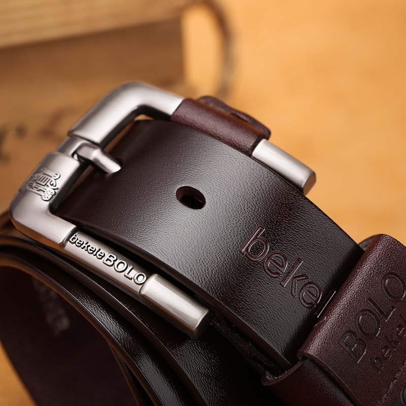 Cowhide Pin Buckle Belt