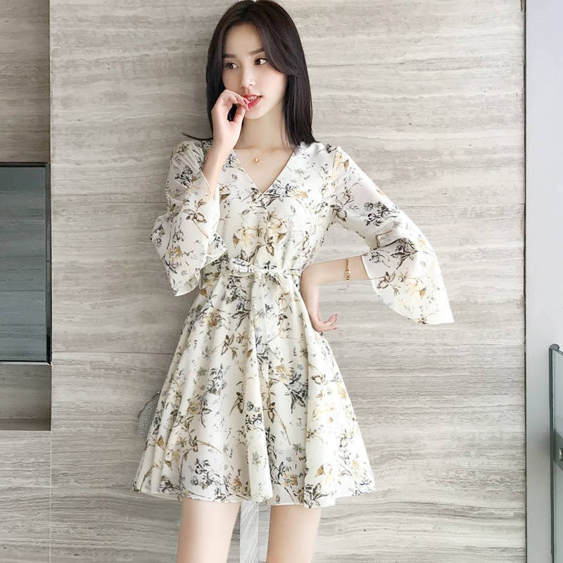 Petite Floral French Dress