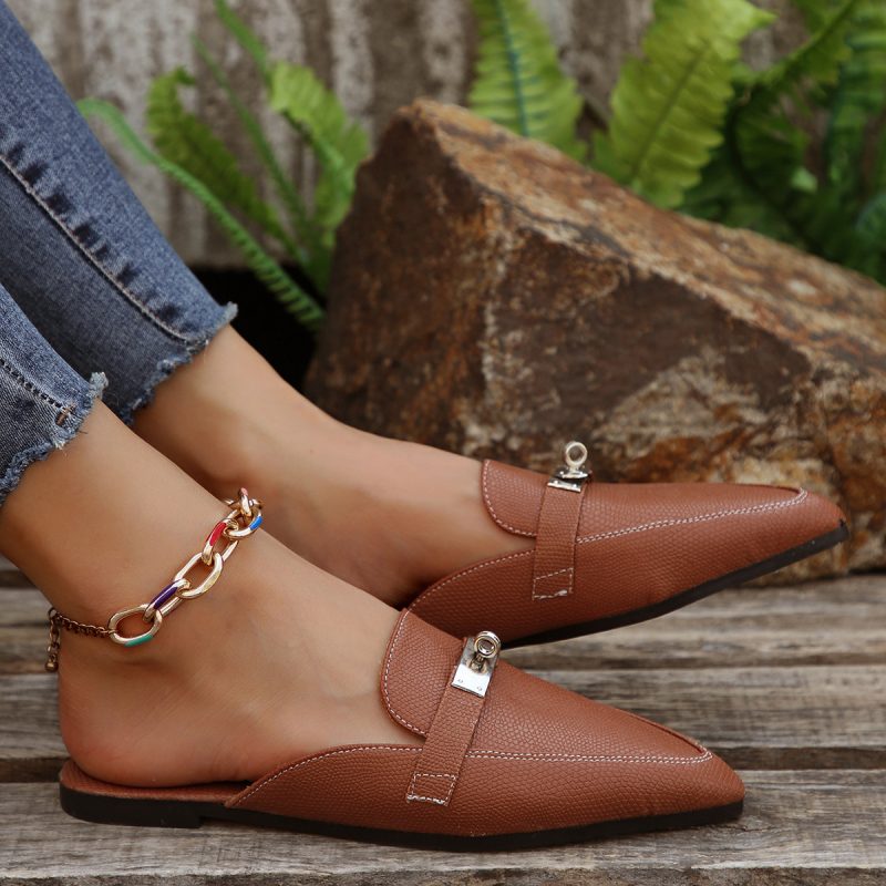 Low Heel Leisure Semi-slippers - Image 4