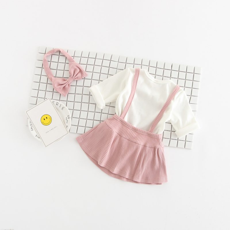 Baby Newborn Cotton Romper With Band - Image 2