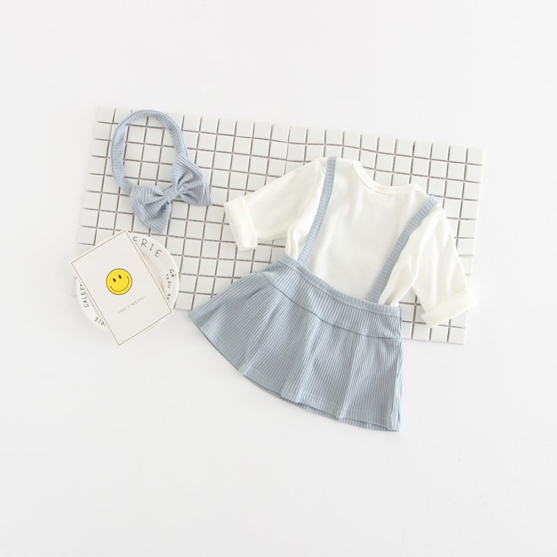Baby Newborn Cotton Romper With Band - Image 3