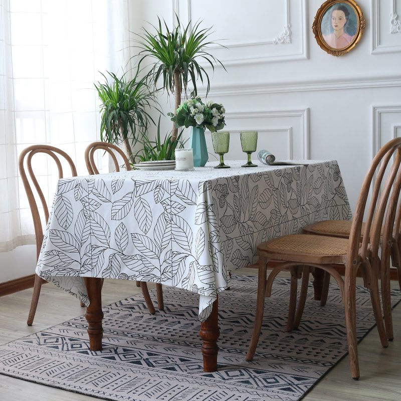 Simple Printed Coffee Dining Table Cloth - Image 5