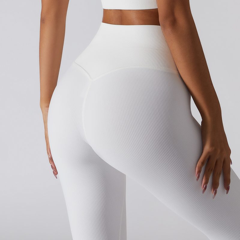 Hip Raise Abdominal Peach Running Pants - Image 3