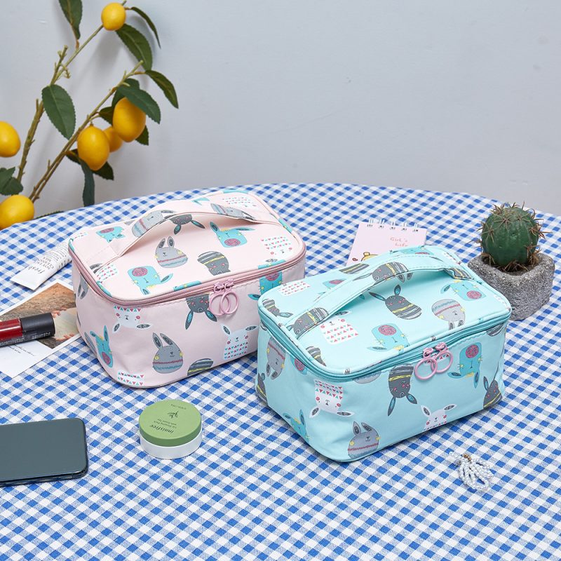 Portable Cartoon Square Large Toiletry Bag - Image 6