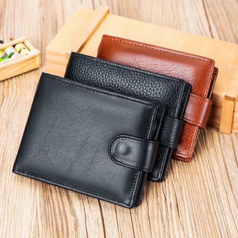 First Layer Cowhide Coin Purse Wallet - Image 3