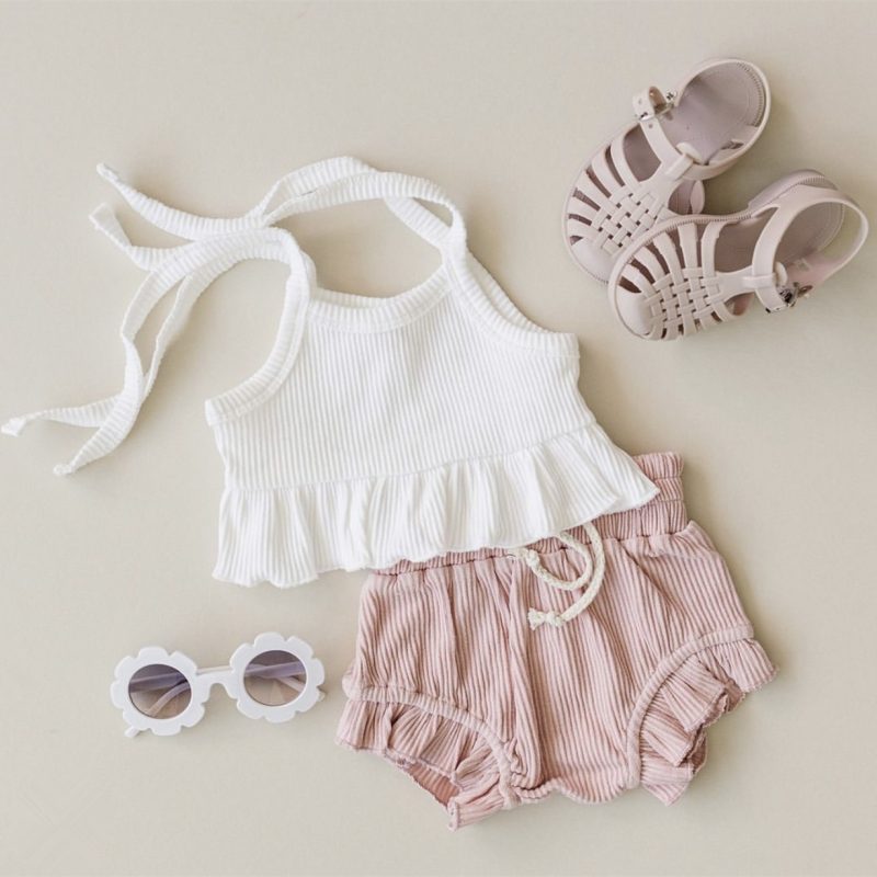 Baby Stripe Stretch Vest Shorts - Image 2