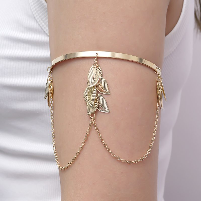 Handcrafted Gold-plated Geometric Cuff Bracelets - Image 4