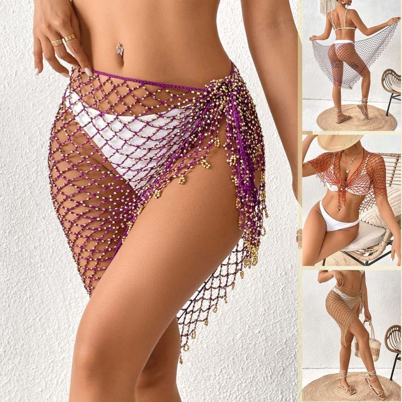 Hand Crocheting Bead Shawl - Image 2