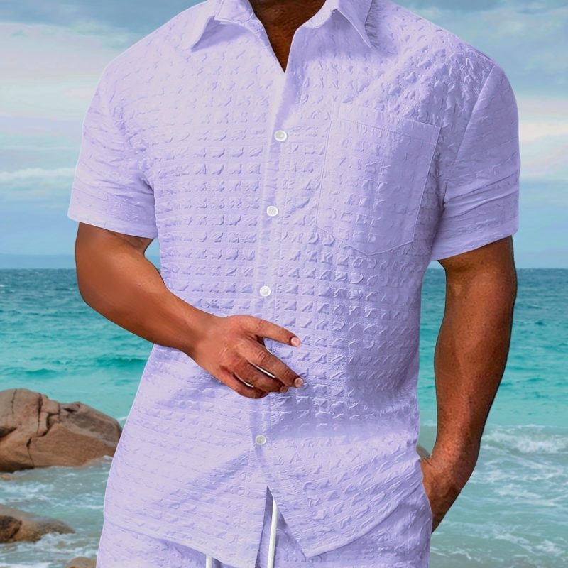 Summer Men's Shirts Suit