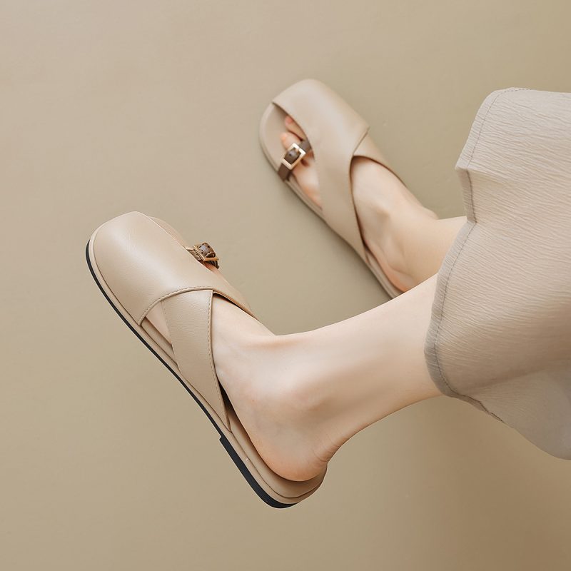 Women's Square Toe Flip-flops - Image 3