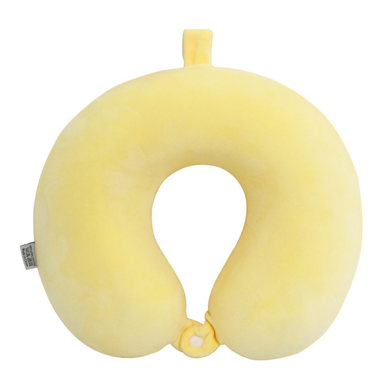 Solid Color U-shaped Memory Core Travel Pillow - Image 2