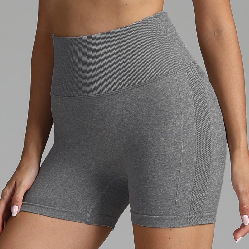 Seamless Hip-Lifting Solid Color Fitness Pants - Image 8