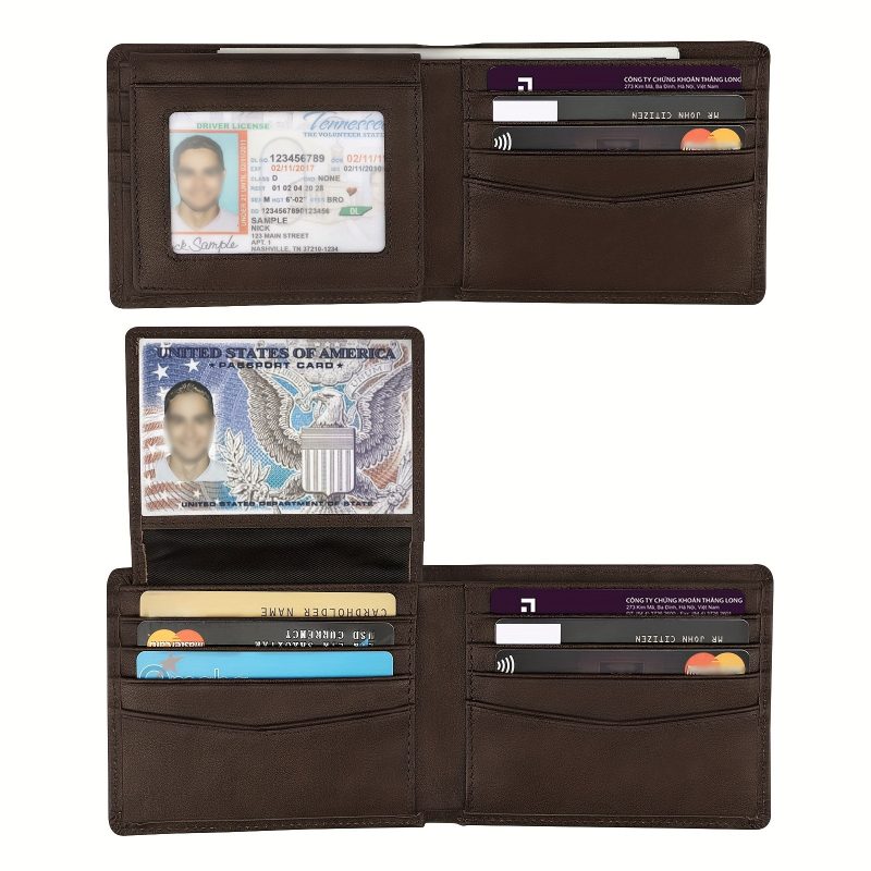 Anti-Theft Swiping Texture Multiple Wallet - Image 4