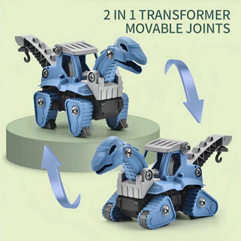 5 Pack Dinosaur Set With Electric Drill - Image 5