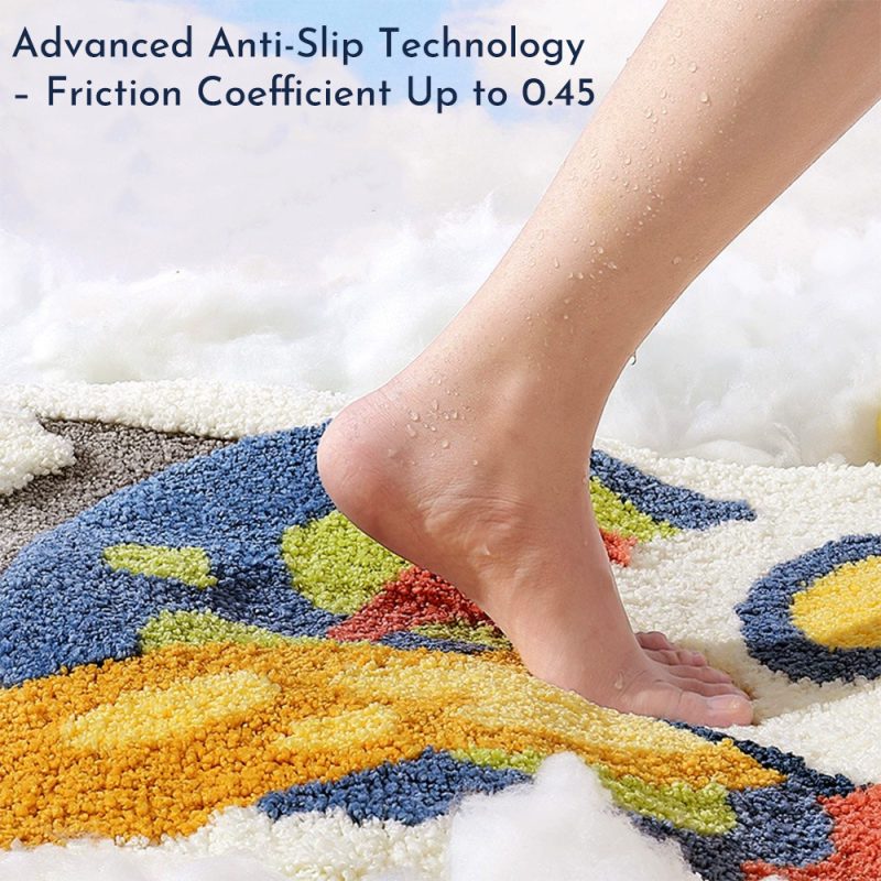 Non-slip Thickened Cartoon Rocket Bath Mat - Image 5