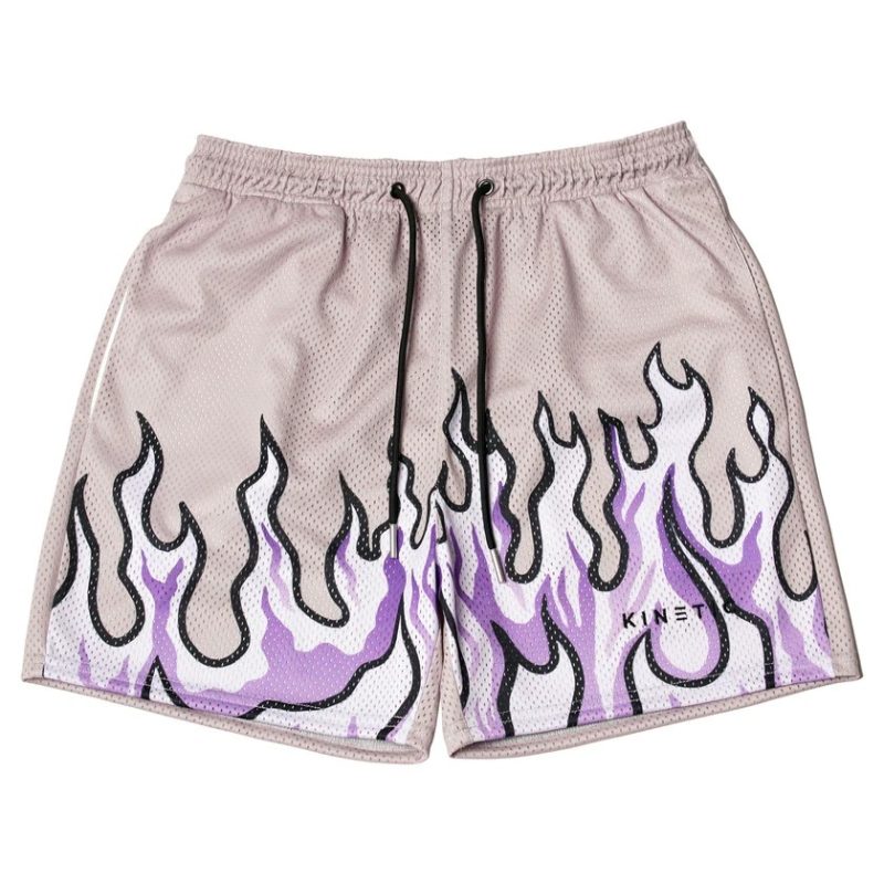 Drying Flame Print Shorts - Image 5