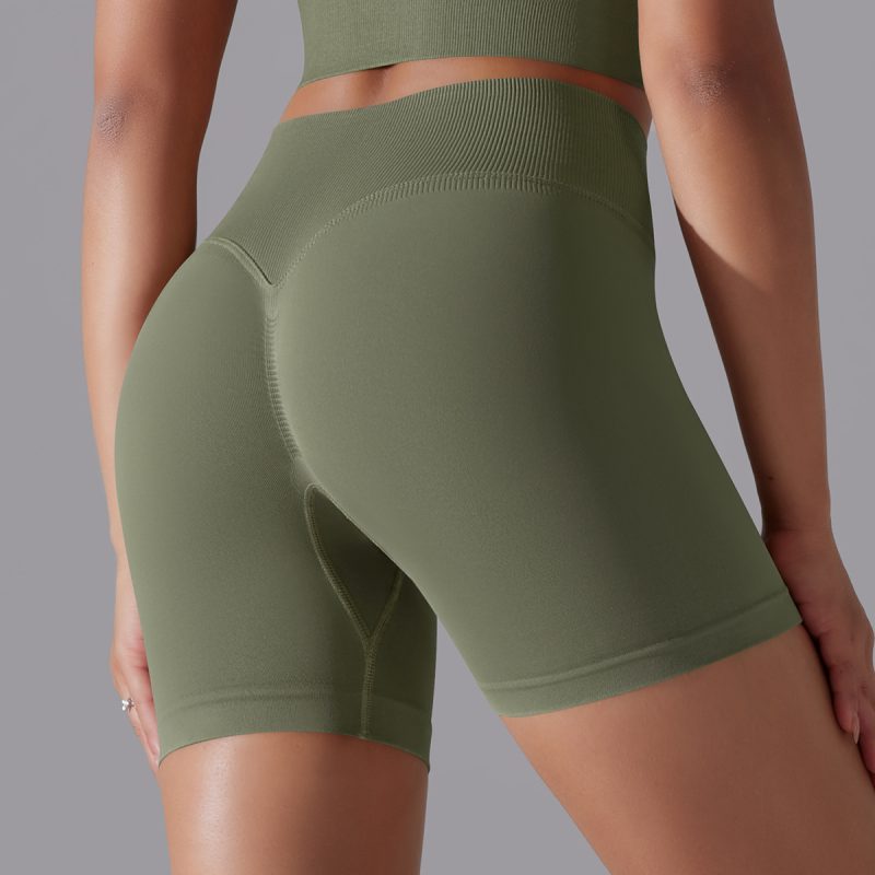 High Elastic Skinny Yoga Shorts - Image 9