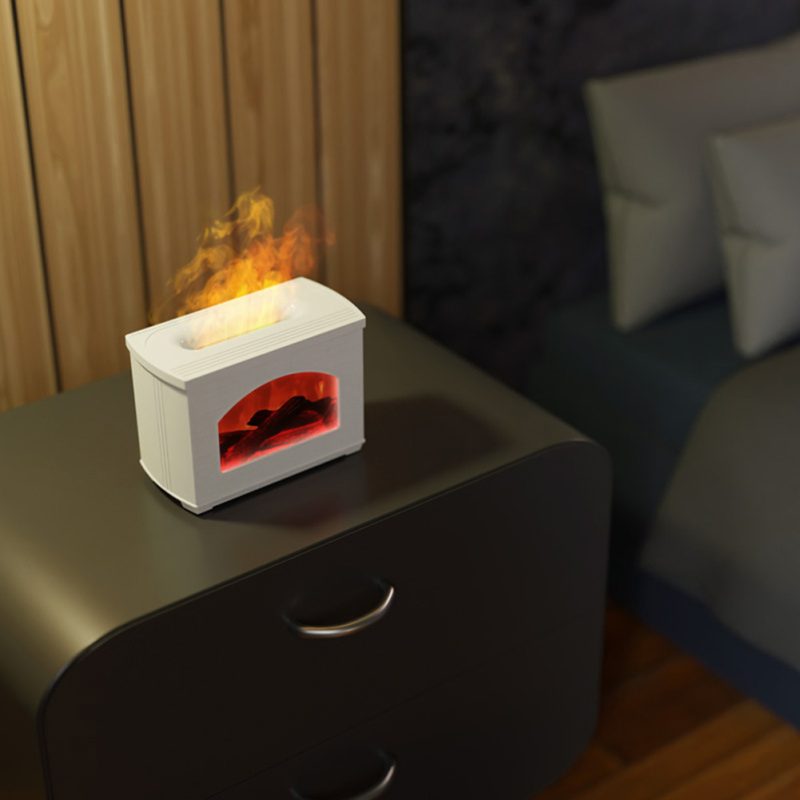Flame Simulated Fireplace Air Humidifier - Image 8