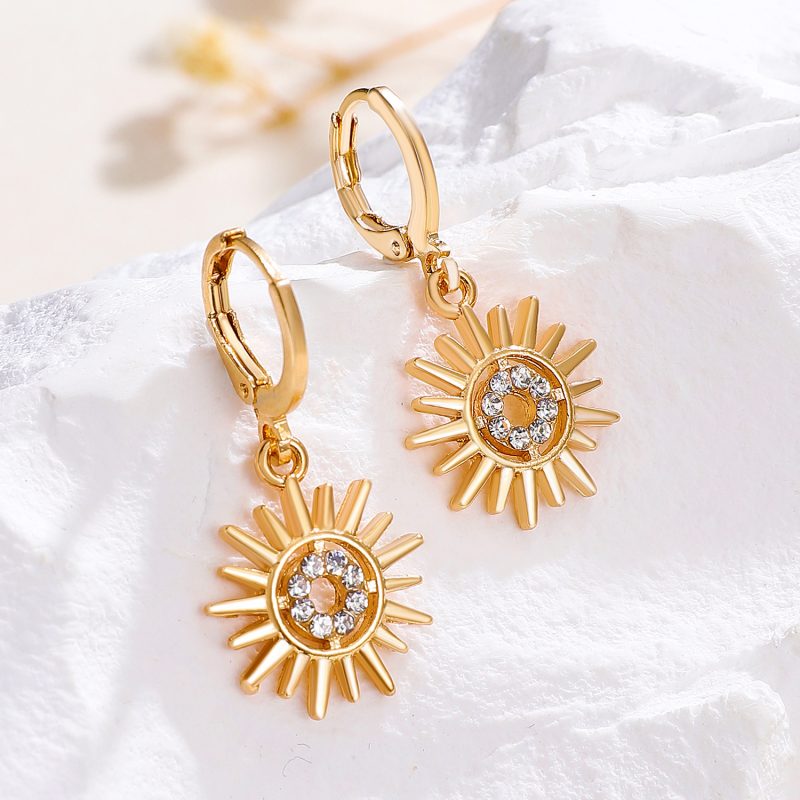 Sunflower Earrings Necklace Jewelry Suit - Image 6