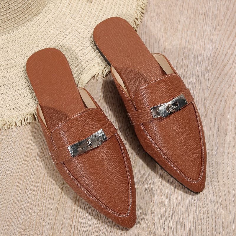 Low Heel Leisure Semi-slippers - Image 3