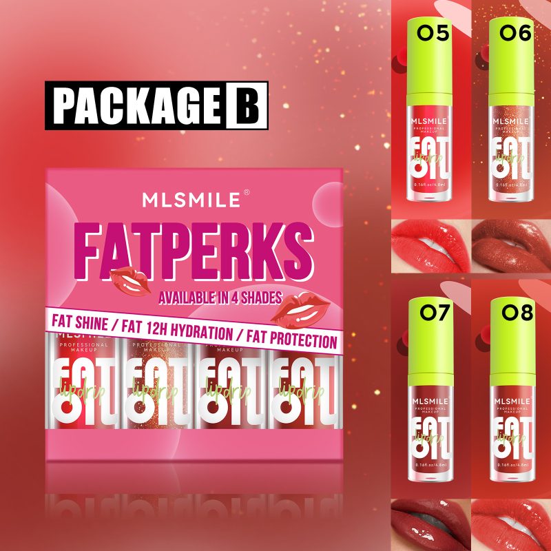 8 Colors Shiny Surface Lip Gloss Suit - Image 5