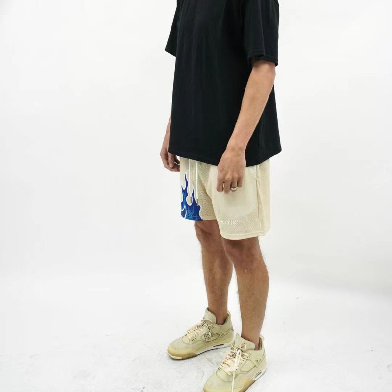 Drying Flame Print Shorts