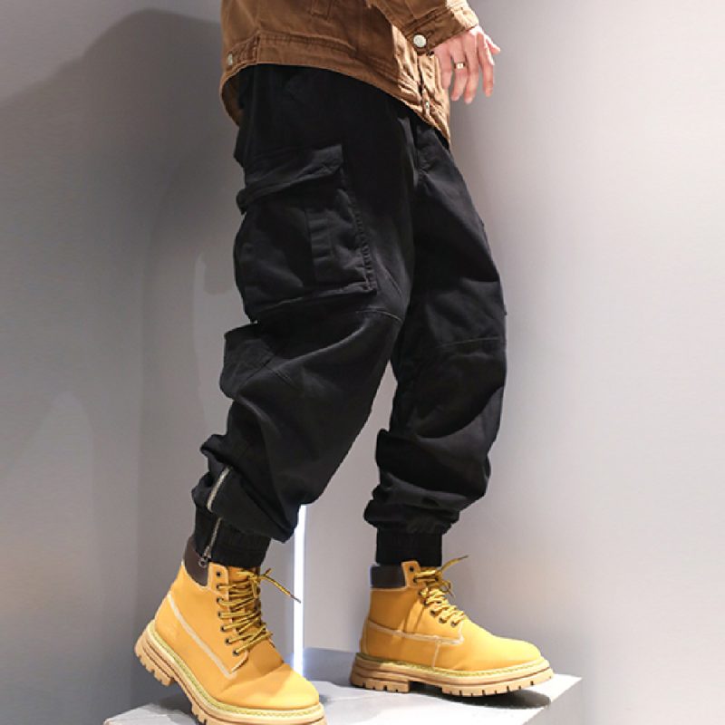 Foot Binding Zipper Pants