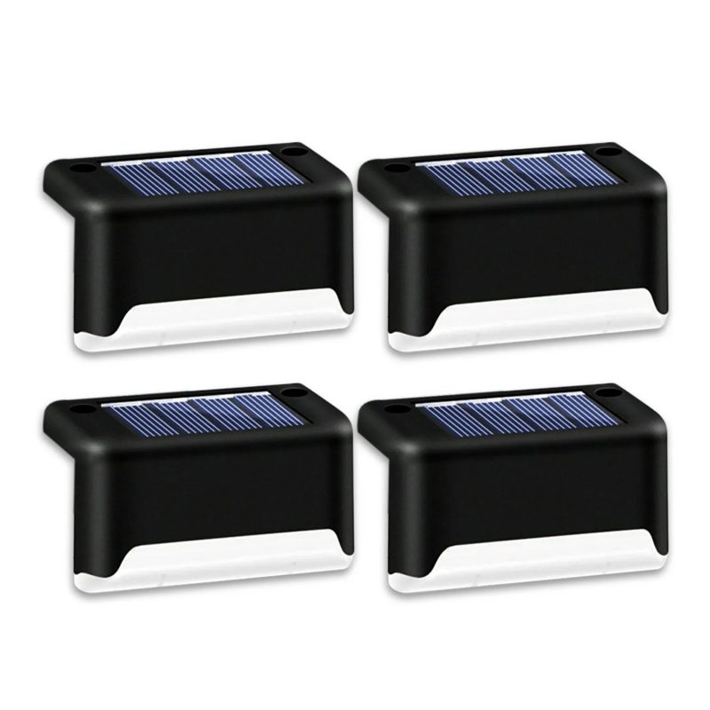 Outdoor 4 Solar LED Bright Deck Stair Lights - Image 4