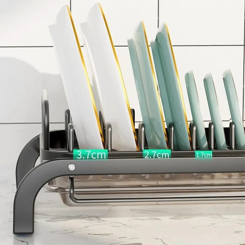 Multi-functional Kitchen Storage Dish Draining Rack - Image 2