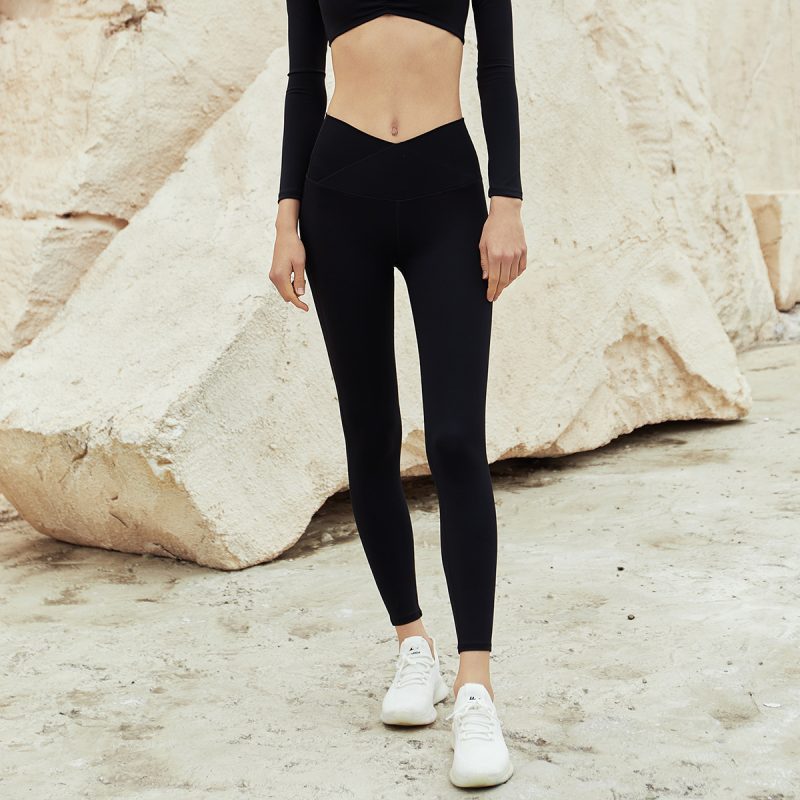 Oblique One-shoulder Tight Yoga Bra - Image 4