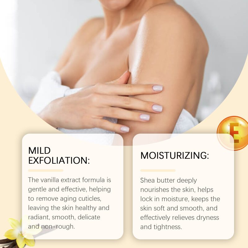 Vanilla Mild Exfoliating Body Scrub Cream - Image 5