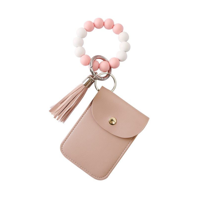 Silicone Bead Wrist Keychain Coin Purse - Image 6