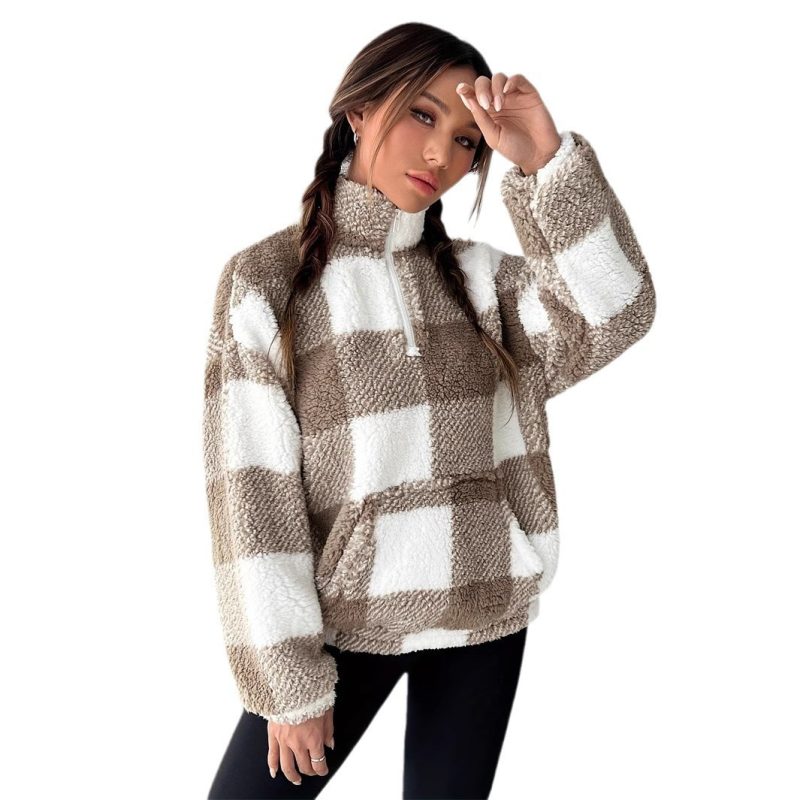 Plush Loose Casual Sweater - Image 2